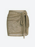 Women's Sheer Knit Beach Cover-Up Skirt