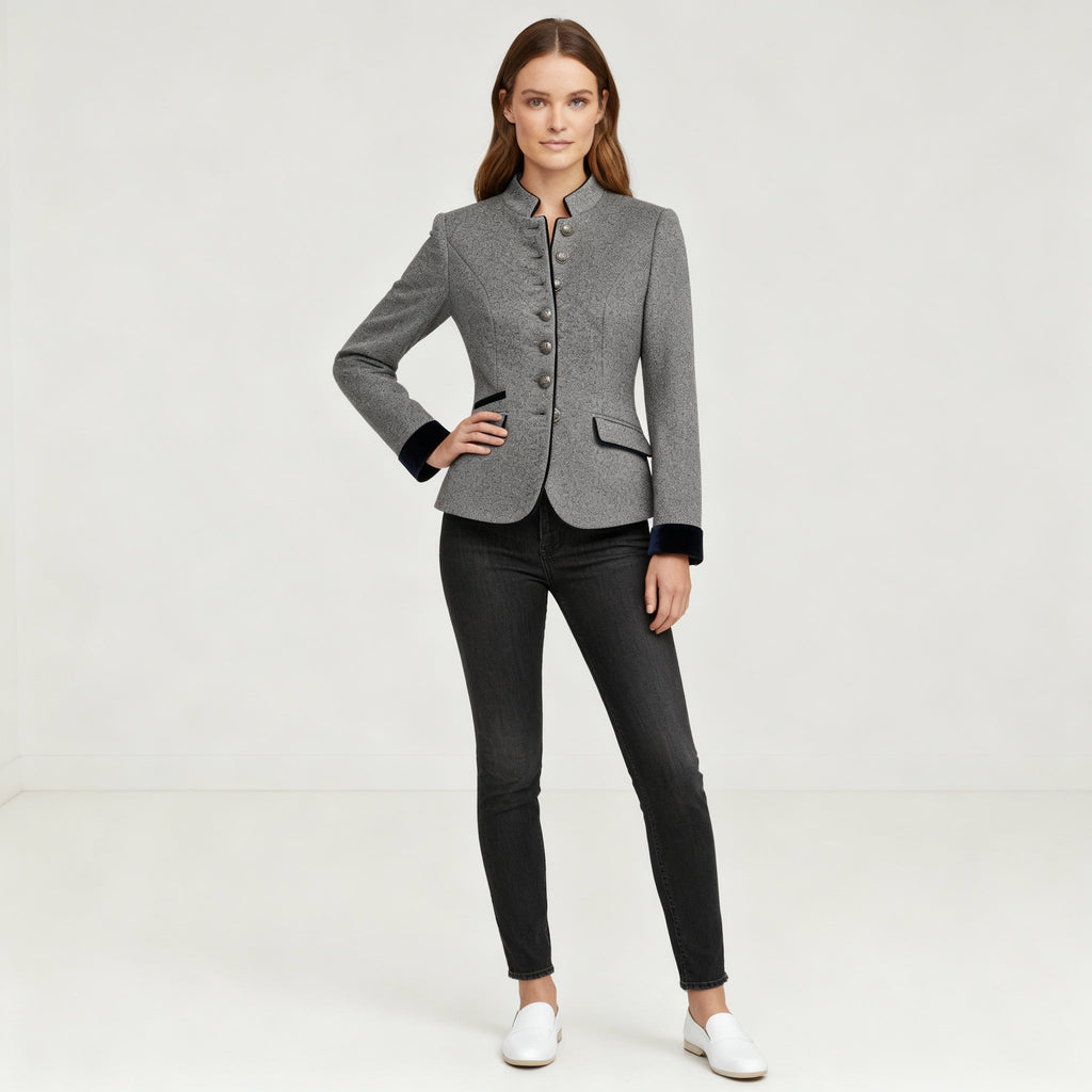 Niki | Women's Tailored Stand-Up Collar Jacket