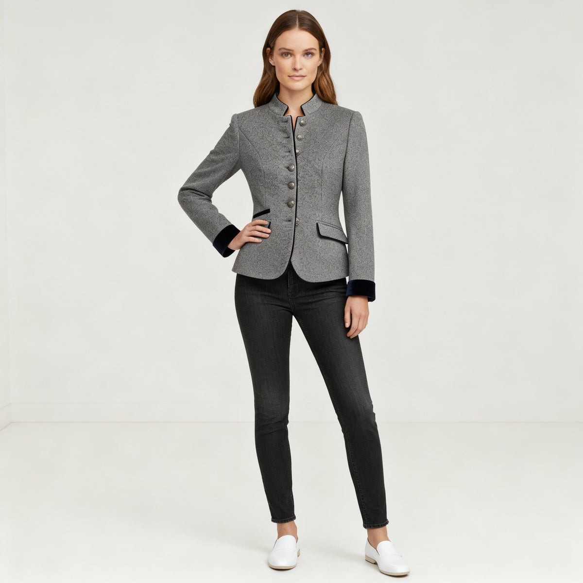 Niki | Women's Tailored Stand-Up Collar Jacket