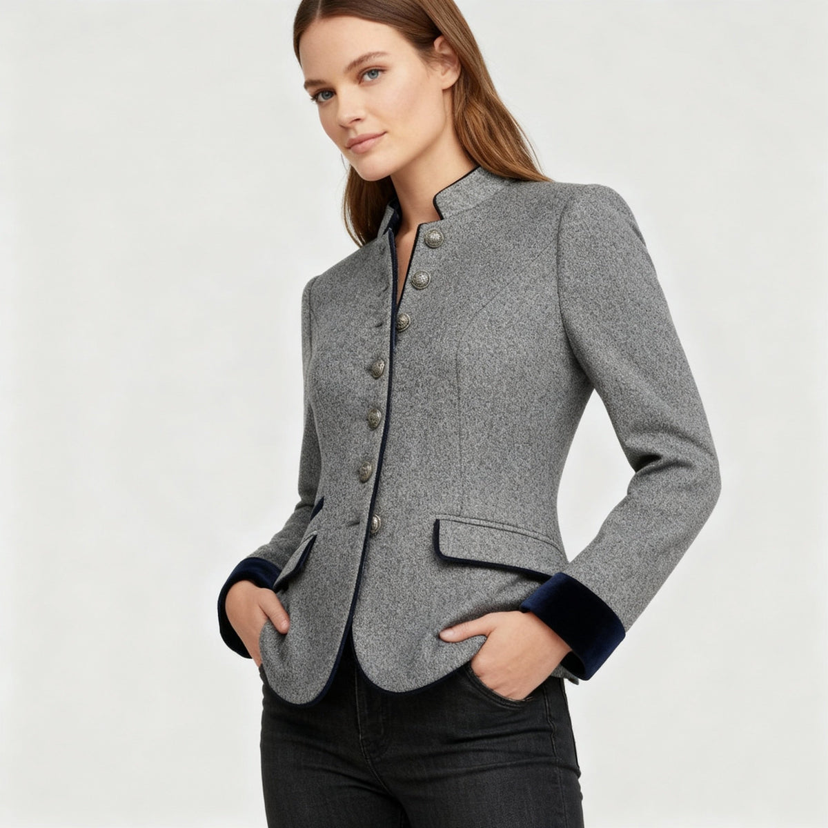 Niki | Women's Tailored Stand-Up Collar Jacket