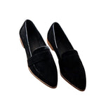 Women's Pointed Toe Suede Slip-On Flats
