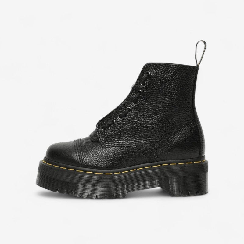 Women's Thick-Sole Ankle Boots with Front Zip