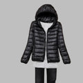 Women's Ultra-Lightweight Packable Hooded Down Jacket