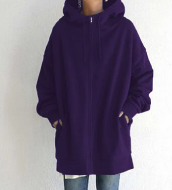 Niki | Women's Cozy Oversized Zip Hoodie