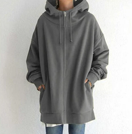Niki | Women's Cozy Oversized Zip Hoodie