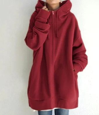 Niki | Women's Cozy Oversized Zip Hoodie