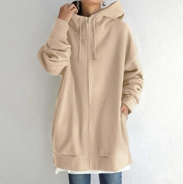 Niki | Women's Cozy Oversized Zip Hoodie
