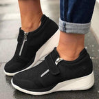 Women's Zip Platform Sneakers