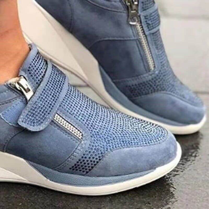 Women's Zip Platform Sneakers