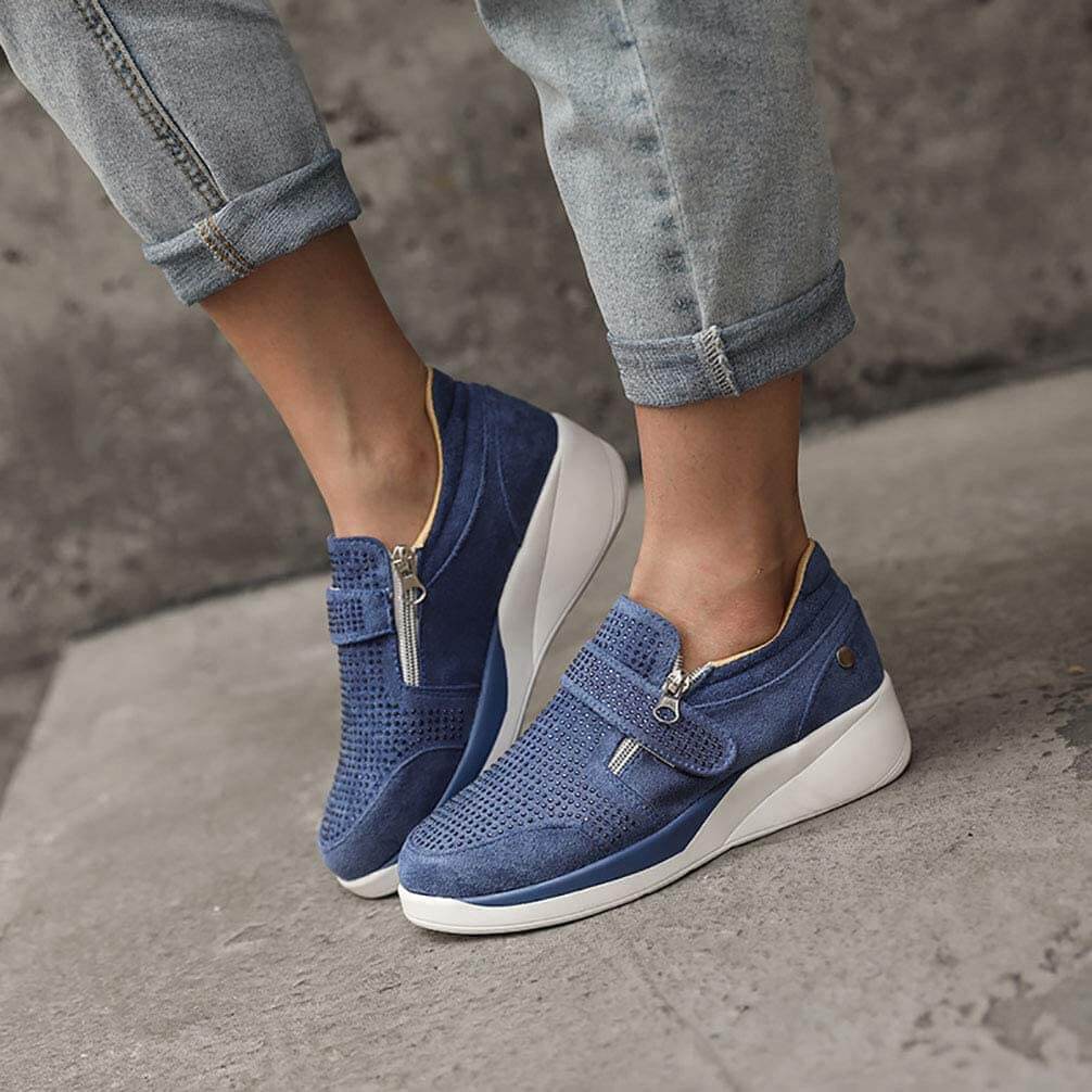 Women's Zip Platform Sneakers