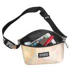 Women Shiny Leather Waist Pack Bag