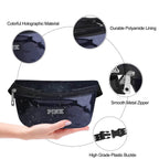 Women Shiny Leather Waist Pack Bag