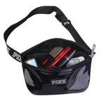 Women Shiny Leather Waist Pack Bag