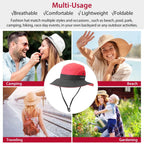 Women Summer Sun Bucket Hats Foldable