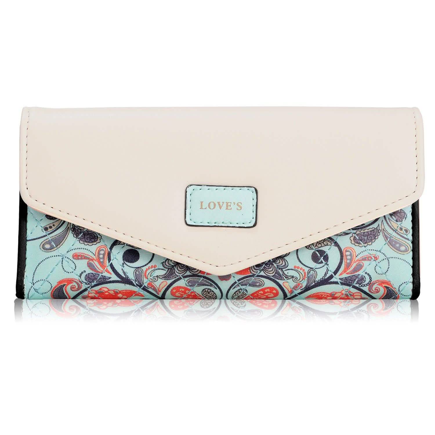 Women Wallet Soft Leather Trifold Clutch Purse