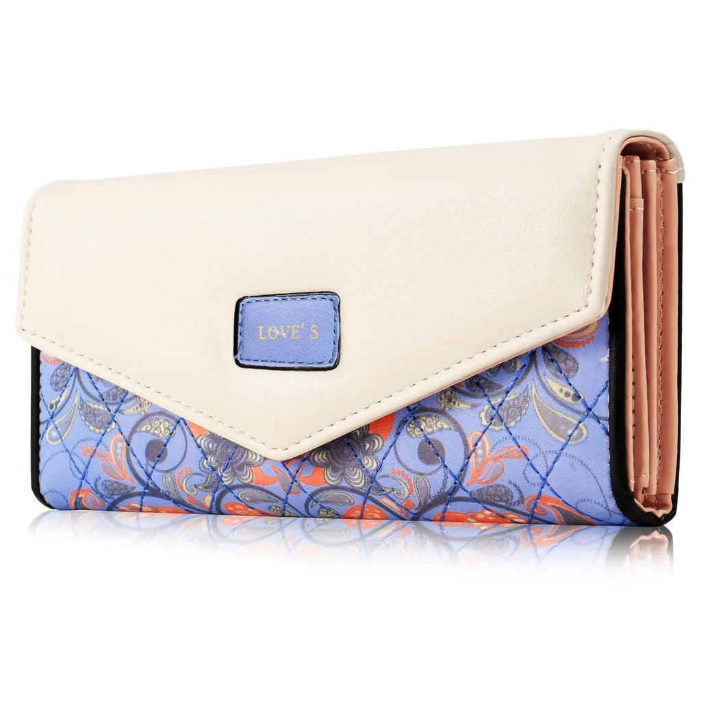 Women Wallet Soft Leather Trifold Clutch Purse