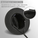 Women Wide Brim Straw Panama Roll up Hat