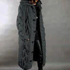 Women's Cardigan Sweater Jumper Cable Chunky Knit Hooded Solid Color Open Front
