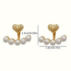 Women's Fashion Earrings Bohemian Style Imitation Pearl Inlay