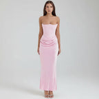 Womens Formal Dress Corset Evening Gown