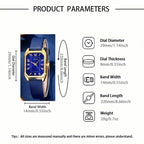 Women's Leather Wrist Watch, Earrings, Bracelet, Necklace and Ring Jewelry Set