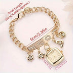 Women's Love Alphabet Bracelet Alloy Quartz Watch