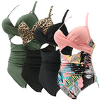 Women's One Piece High Waist Swimwear Tummy Control Cutout
