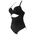 Women's One Piece High Waist Swimwear Tummy Control Cutout