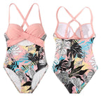 Women's One Piece High Waist Swimwear Tummy Control Cutout
