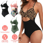 Women's One Piece High Waist Swimwear Tummy Control Cutout