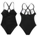 Women's One Piece High Waist Swimwear Tummy Control Cutout