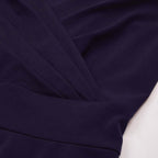 Women's Sleeveless Wrap V-Neck A-line Bridesmaid Cocktail Party Dress
