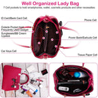 Women's Soft Leather Handbag Tote Shoulder Crossbody Bag