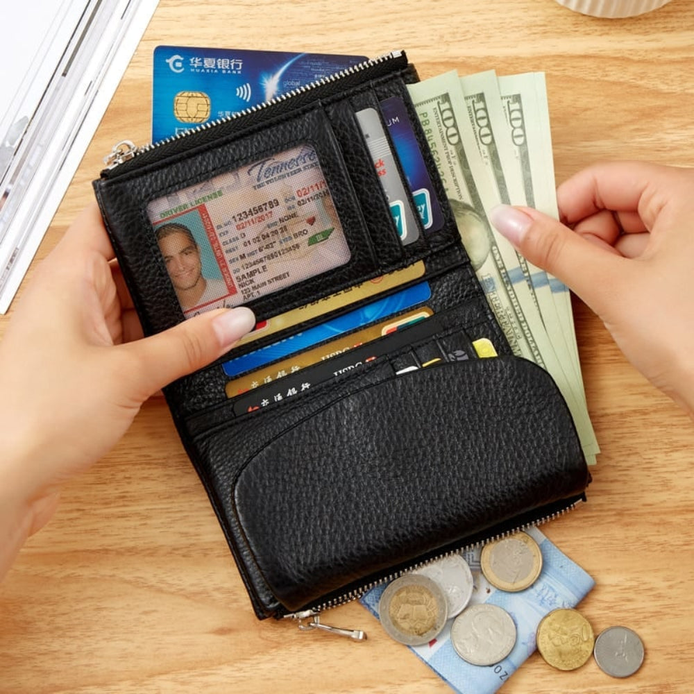 Women's Wallet RFID Wallet Slim Card Holder Coin Purse