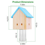 Wood Carpenter Bee Trap Outdoor Natural Pine Wood