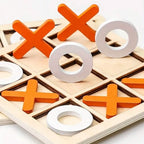 Wood Tic-Tac Toe XOXO Board Game