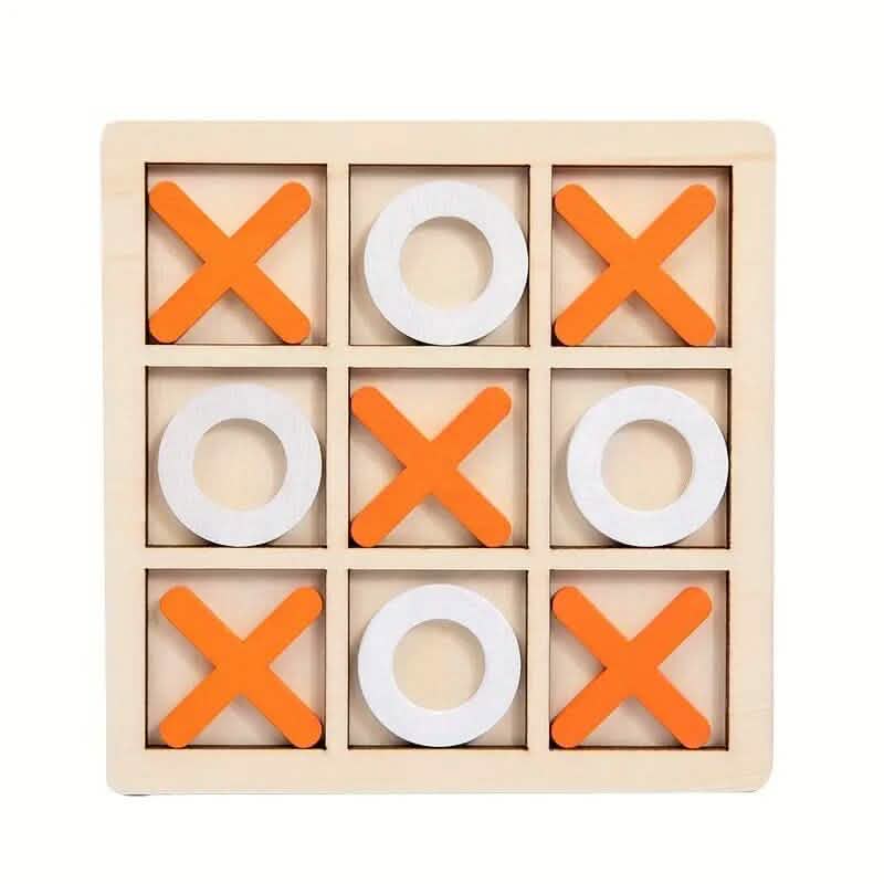 Wood Tic-Tac Toe XOXO Board Game