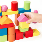 Wooden Building Blocks Set Creative Playtime Fun
