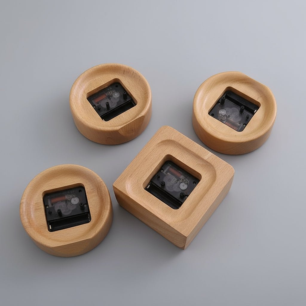 WOODMORN: Beech wood alarm clock for sophisticated home decor
