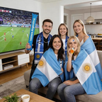 World Cup Argentina Flag Soccer Scarf Thunder Sticks