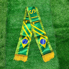 World Cup Brazil Flag Football Scarf Fringe Brazil Scarf