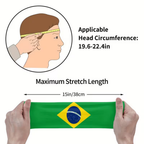 World Cup Brazil Flag Sports Headband Soccer Sweatband
