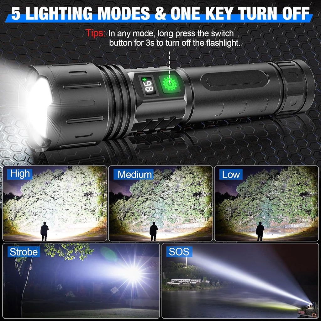 High Lumens Tactical LED Flashlight
