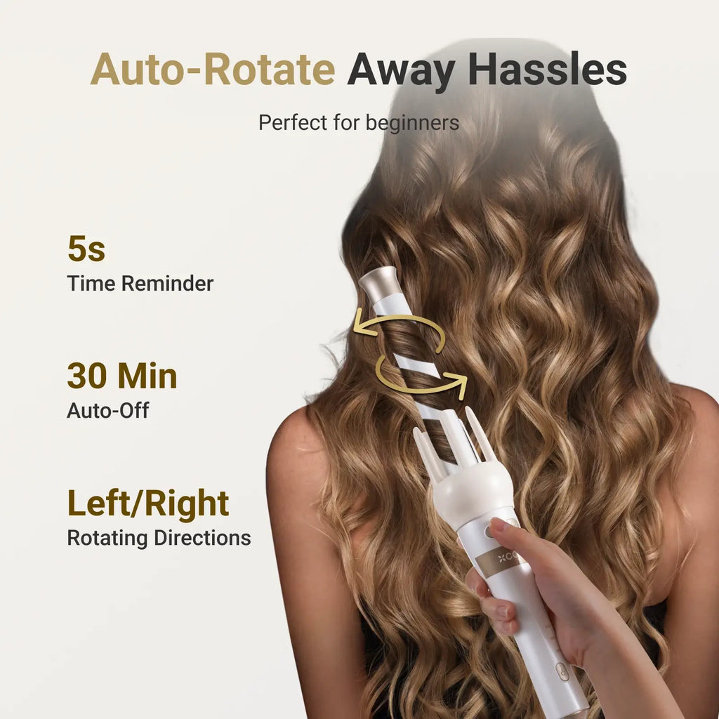 3-in-1 Automatic Rotating Curling Wand Set