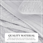Floral Embossed Quilt Set - Floral Microsculpt Collection