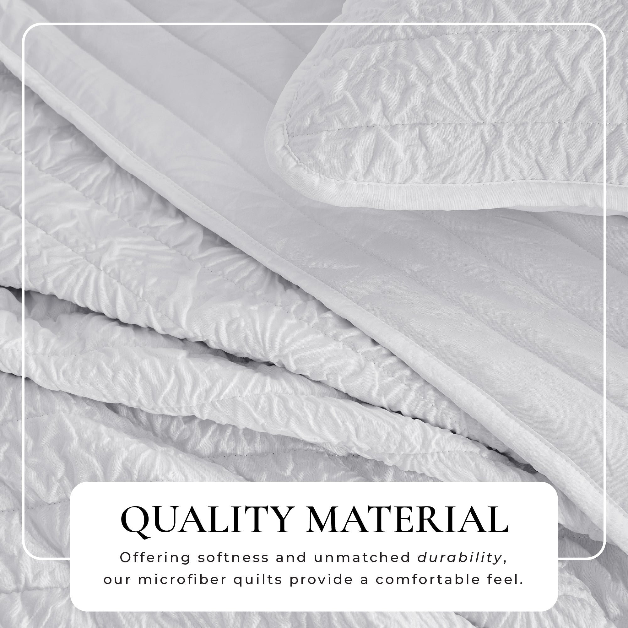 Floral Embossed Quilt Set - Floral Microsculpt Collection