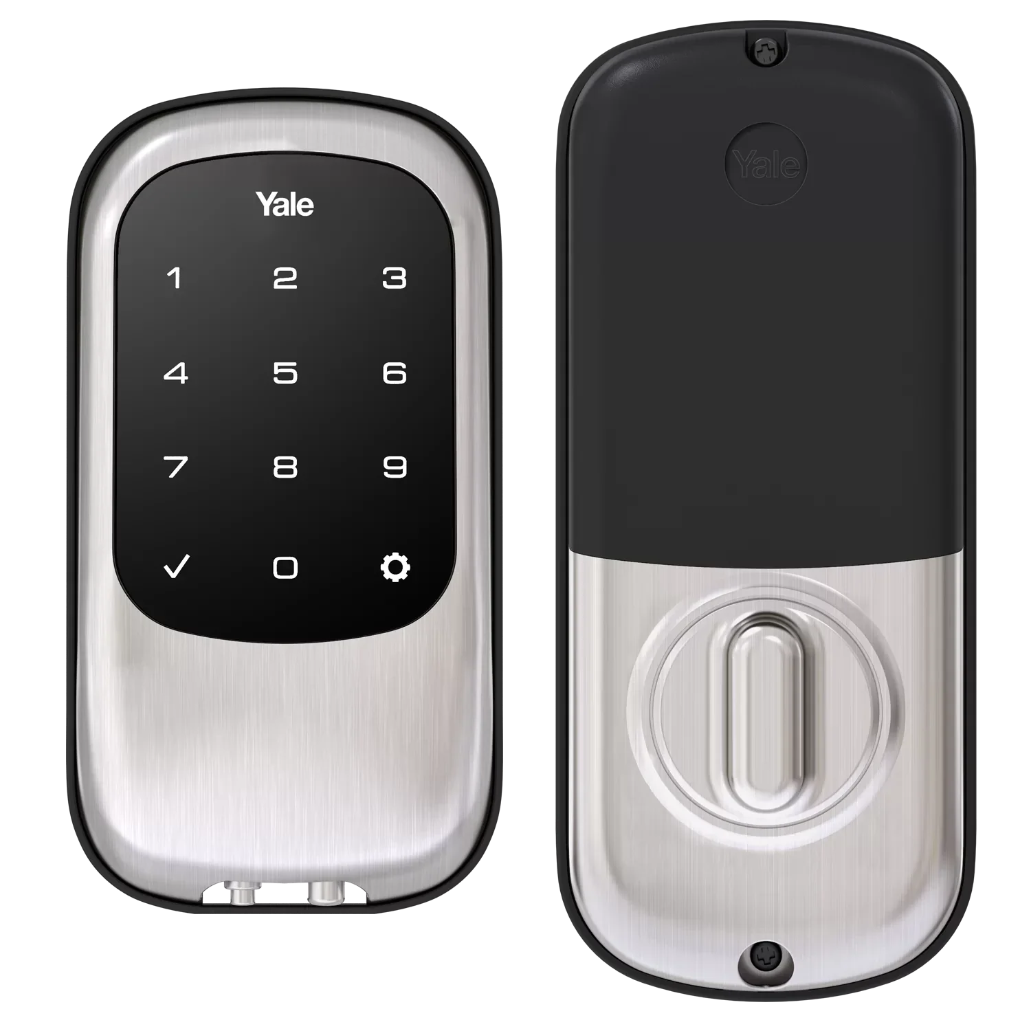 Yale Real Living Keyless Touchscreen Stand Alone Deadbolt Lock with Z-Wave YRD110-ZW-605