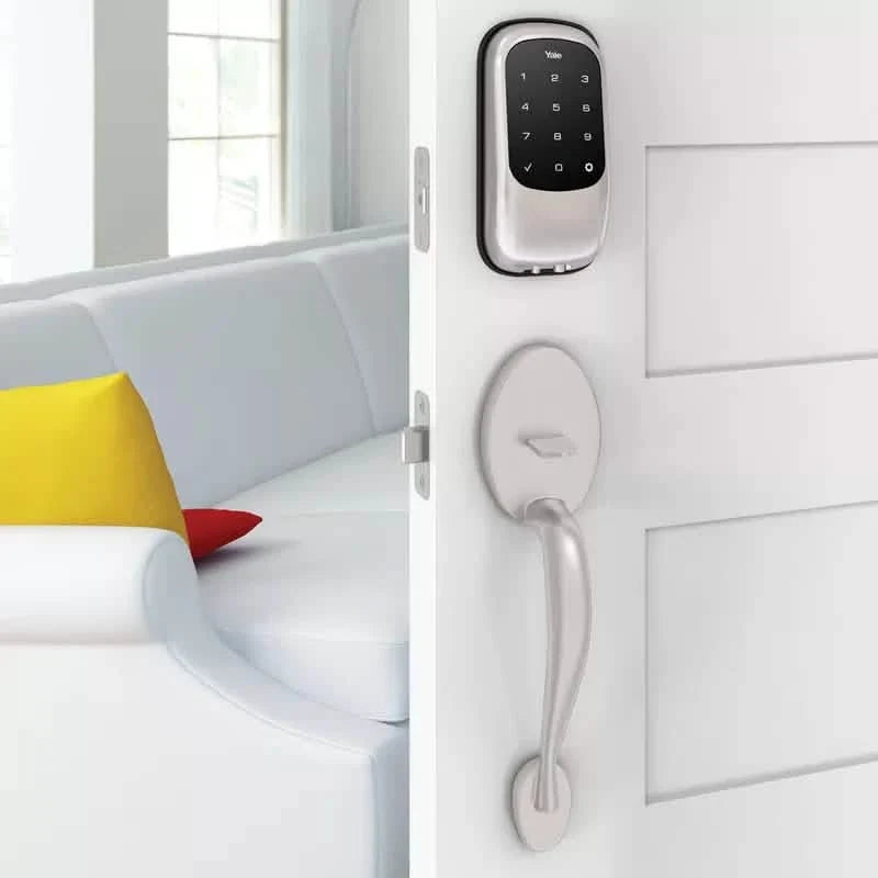 Yale Real Living Keyless Touchscreen Stand Alone Deadbolt Lock with Z-Wave YRD110-ZW-605