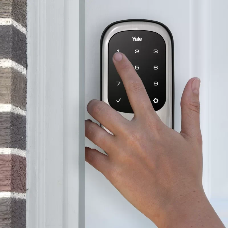 Yale Real Living Keyless Touchscreen Stand Alone Deadbolt Lock with Z-Wave YRD110-ZW-605