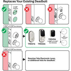 Yale Assure Lock Touchscreen Keypad Deadbolt Door Lock YRD220-NR-619 - ZWave Capability